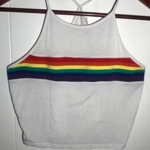 Rainbow crop top